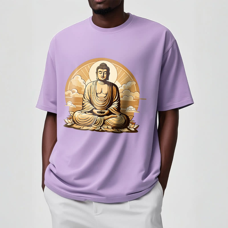 Buddha Stones Sun Auspicious Clouds Buddha Tee T-shirt - image 17