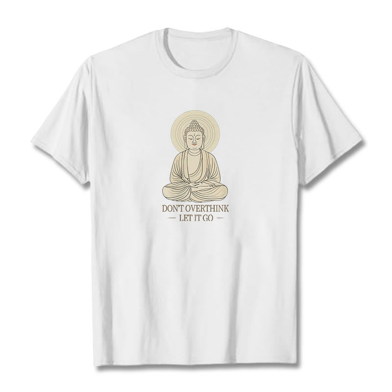 Buddha Stones Don't Overthink Tee T-shirt - White - 2XL - image 3
