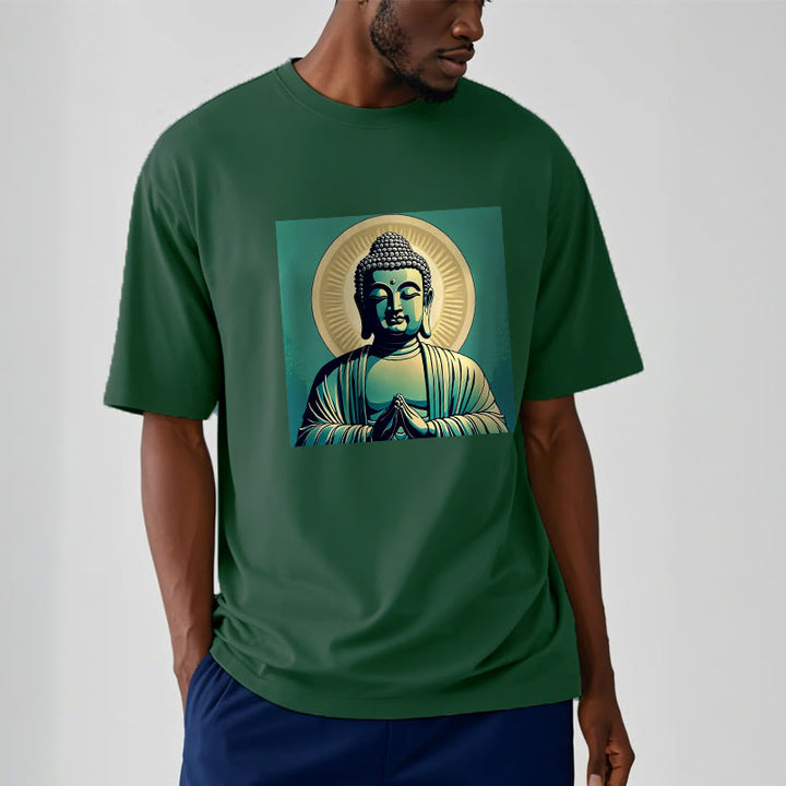 Buddha Stones Aura Green Buddha Tee T-shirt - image 13
