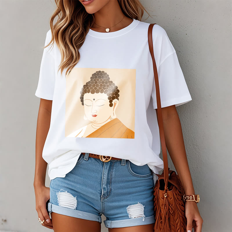 Buddha Stones Close Eyes And Relax Buddha Tee T-shirt - image 3