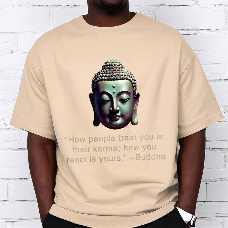 Buddha Stones How People Treat You Is Their Karma Buddha Tee T-shirt