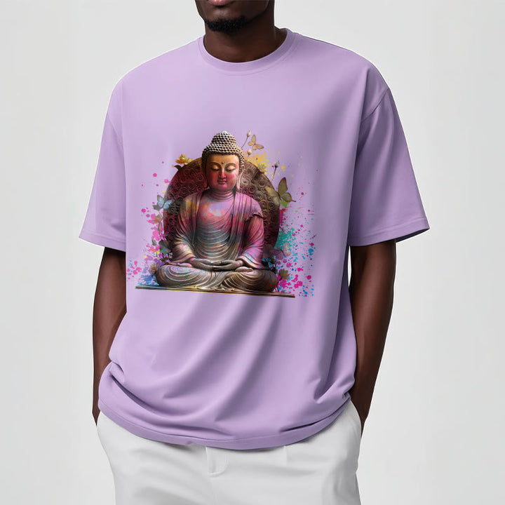 Buddha Stones Butterfly Meditation Buddha Tee T-shirt - image 17