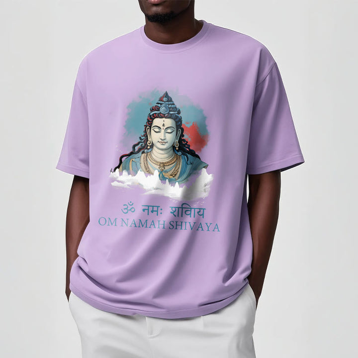 Buddha Stones Sanskrit OM NAMAH SHIVAYA Colorful Clouds Tee T-shirt - image 16