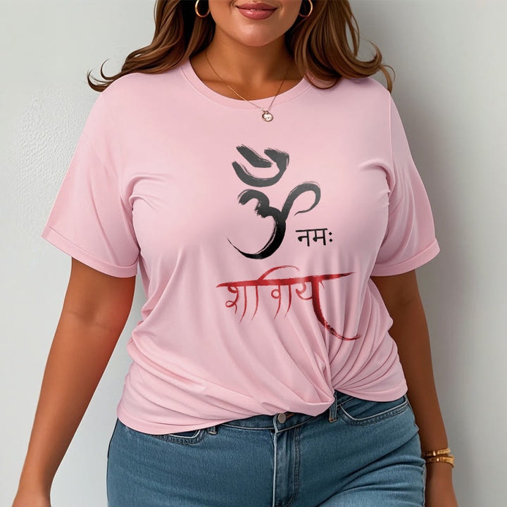 Buddha Stones OM NAMAH SHIVAYA Mantra Sanskrit Tee T-shirt