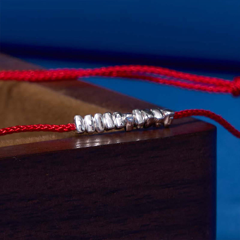 Buddha Stones Handmade 925 Sterling Silver Small Pieces Protection Braided Ultra-Thin Rope Bracelet - image 16