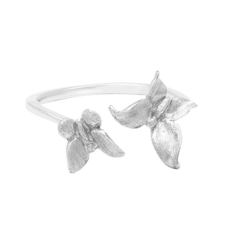 Buddha Stones 925 Sterling Silver Butterfly Love Ring - image 11