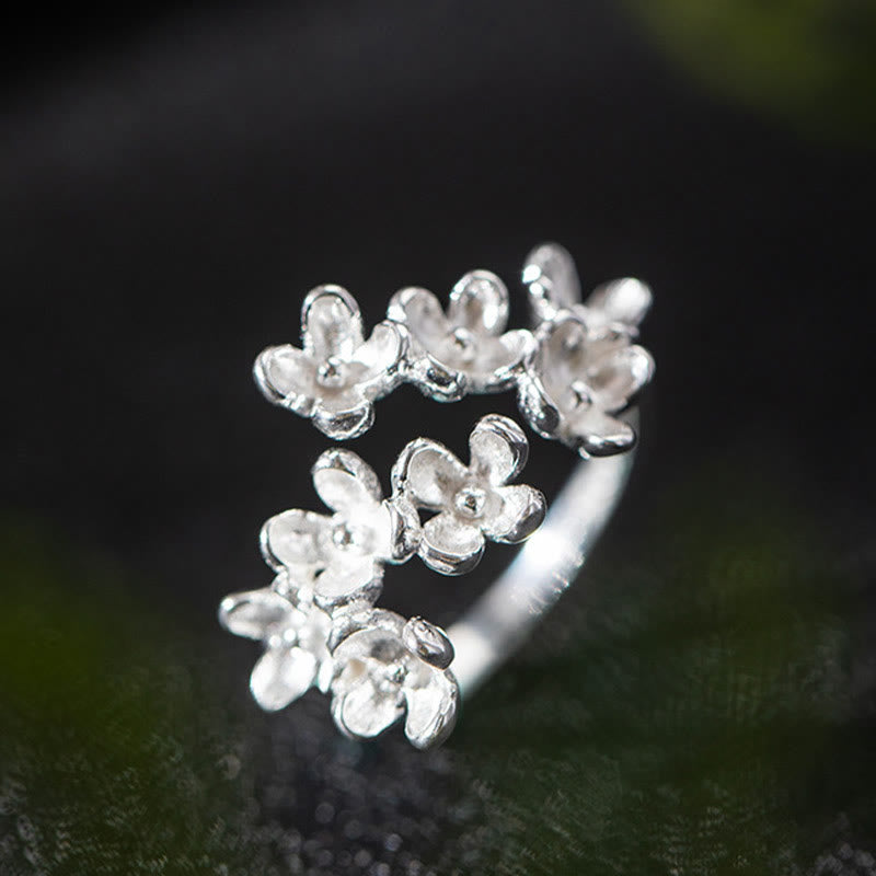 Buddha Stones 925 Sterling Silver Osmanthus Fragrans Ring - image 6