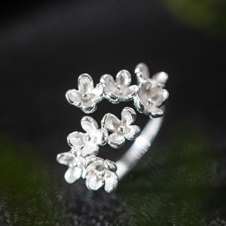 Buddha Stones 925 Sterling Silver Osmanthus Fragrans Ring - image 6