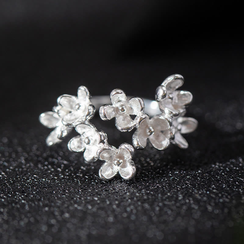 Buddha Stones 925 Sterling Silver Osmanthus Fragrans Ring - image 7