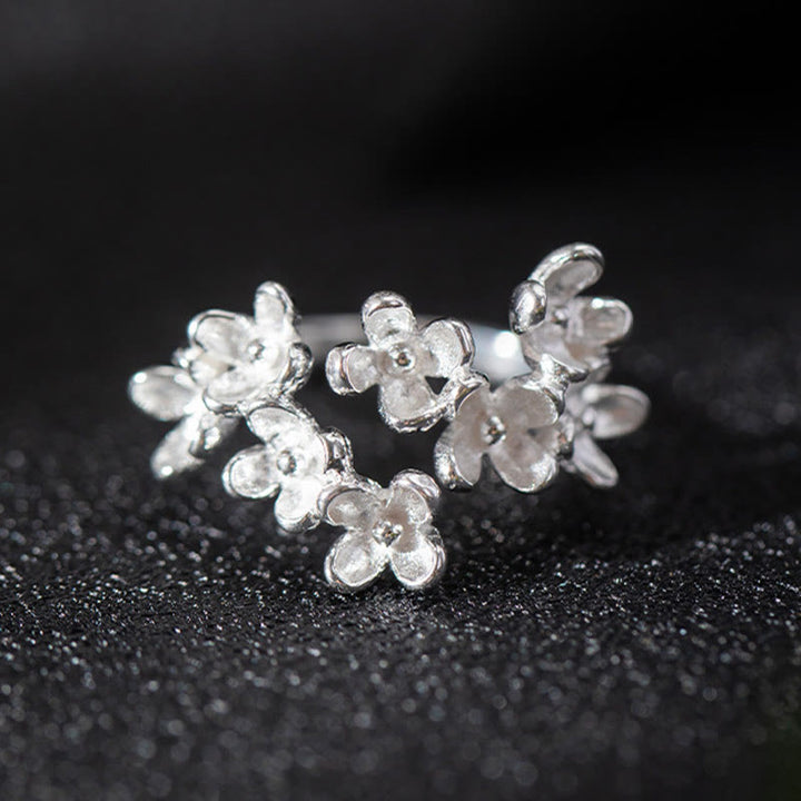 Buddha Stones 925 Sterling Silver Osmanthus Fragrans Ring - image 7