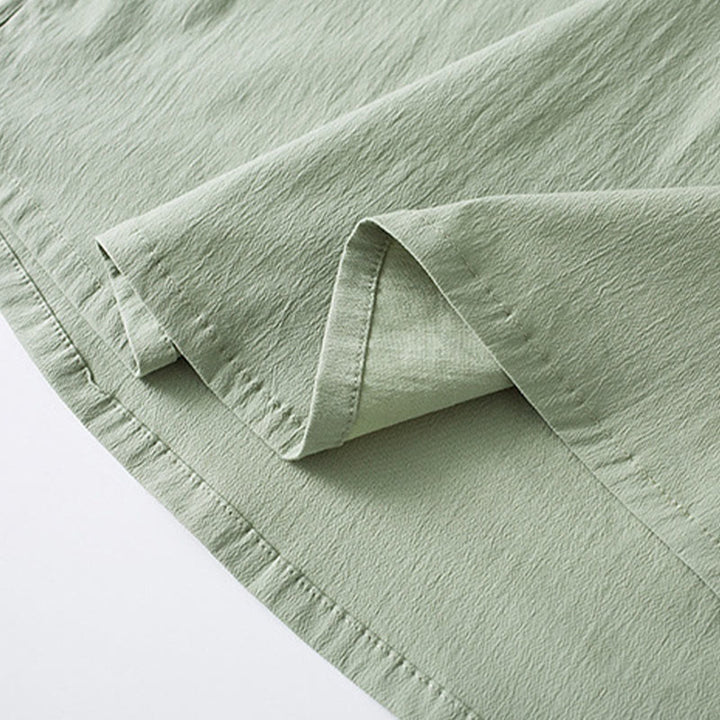 Buddha Stones Frog-Button Three Quarter Sleeve Shirt Pants Men's Suit - image 17