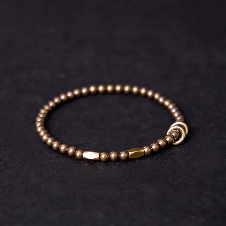 Buddha Stones "Wishing You Balance and Strength" Brass Bracelet Includes Gift Message Card - image 3