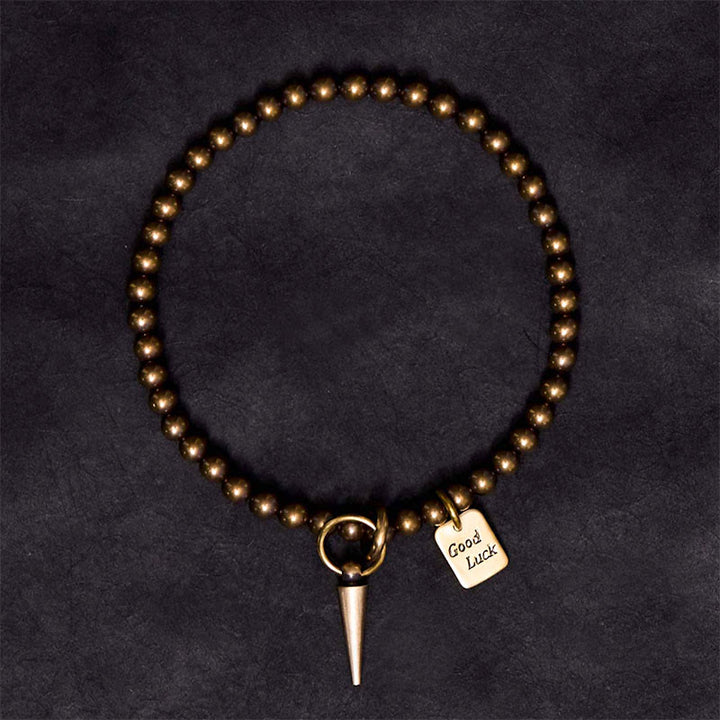 Buddha Stones Vintage Copper Brass Beads Fortune Balance Bracelet - image 2