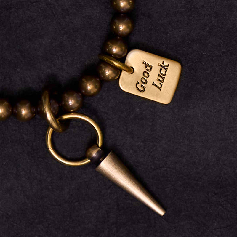 Buddha Stones Vintage Copper Brass Beads Fortune Balance Bracelet - image 4