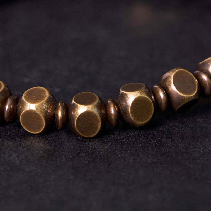 Buddha Stones "Wishing You Balance and Strength" Brass Amulet Bracelet Includes Gift Message Card - image 13