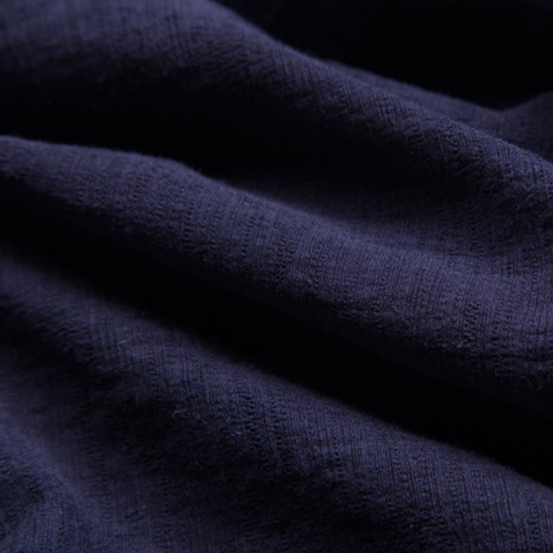 Buddha Stones Men's Short Sleeve Shirt With Pocket V Neck Comfort Cotton Linen Shirt - image 14