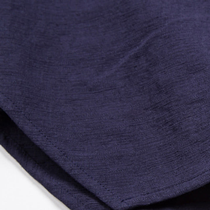 Buddha Stones Men's Short Sleeve Shirt With Pocket V Neck Comfort Cotton Linen Shirt - image 10