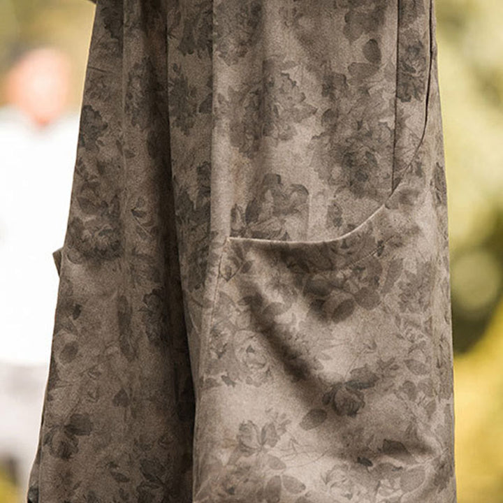 Buddha Stones Casual Flower Corduroy Cotton Men's Pants With Big Pockets - image 12