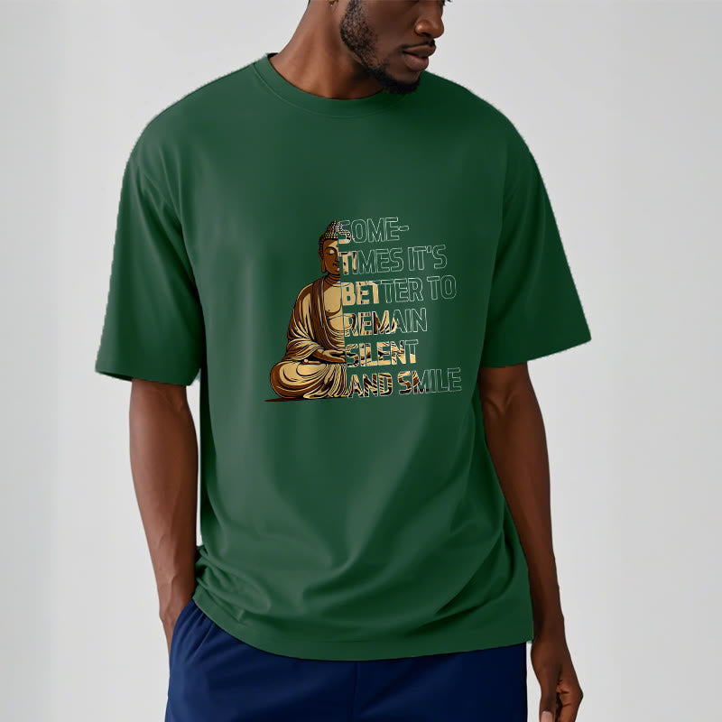 Buddha Stones Sometimes Its Better To Remain Silent And Smile Tee T-shirt - image 11