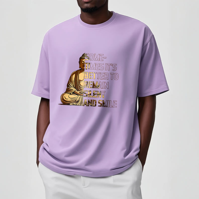 Buddha Stones Sometimes Its Better To Remain Silent And Smile Tee T-shirt - image 16