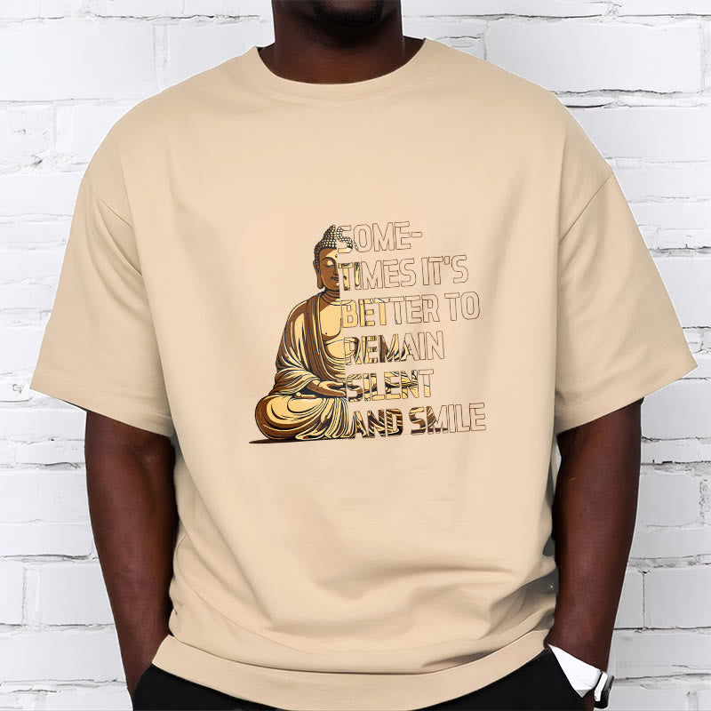 Buddha Stones Sometimes Its Better To Remain Silent And Smile Tee T-shirt - image 9