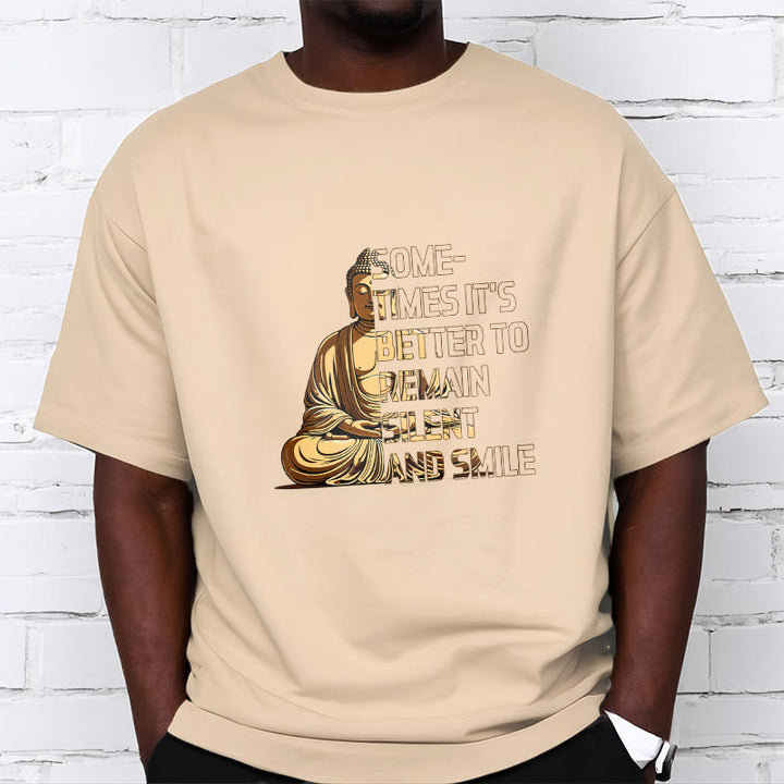 Buddha Stones Sometimes Its Better To Remain Silent And Smile Tee T-shirt - image 9