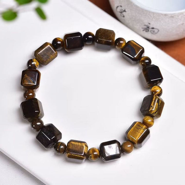 Buddha Stones Tiger Eye Protection Bracelet