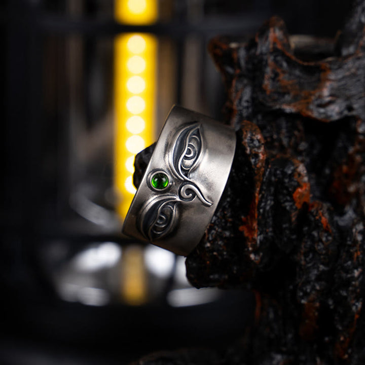 Buddha Stones 925 Sterling Silver Bodhisattva Tara Calm Adjustable Ring - image 8