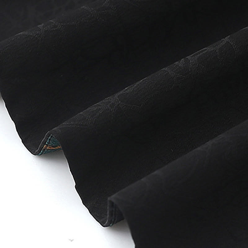 Buddha Stones Vintage Embroidery Jacquard Weave Flower Pattern Vest - image 7