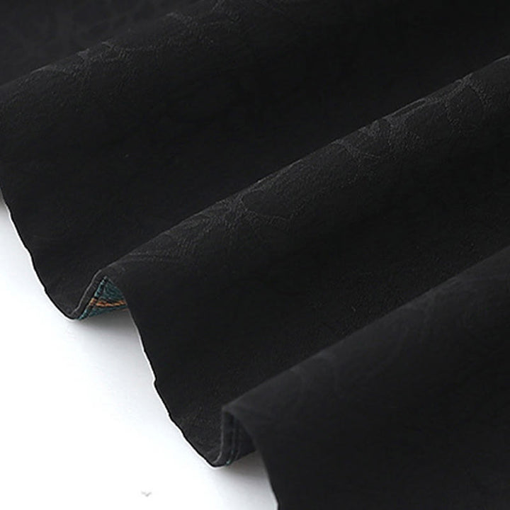 Buddha Stones Vintage Embroidery Jacquard Weave Flower Pattern Vest - image 7