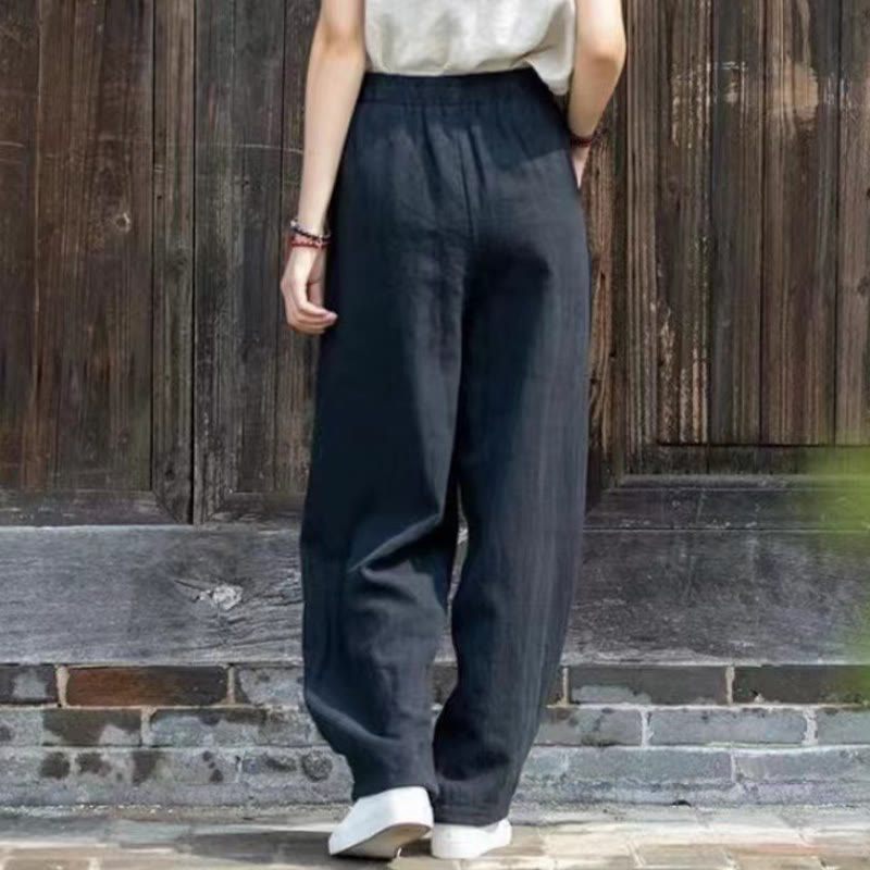 Buddha Stones Casual Cotton Women's Yoga Pants With Pockets - image 6
