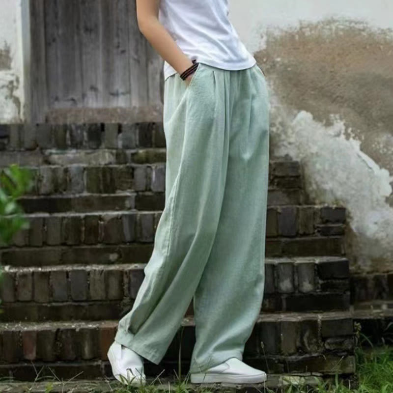 Buddha Stones Casual Cotton Women's Yoga Pants With Pockets - image 11