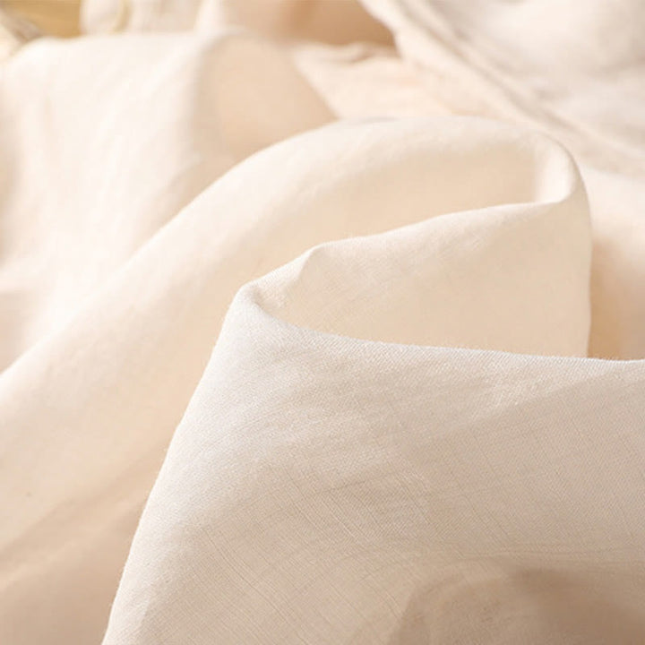 Buddha Stones Ethnic Embroidery Crew Neck Cotton Linen Pullover Clothing - image 30