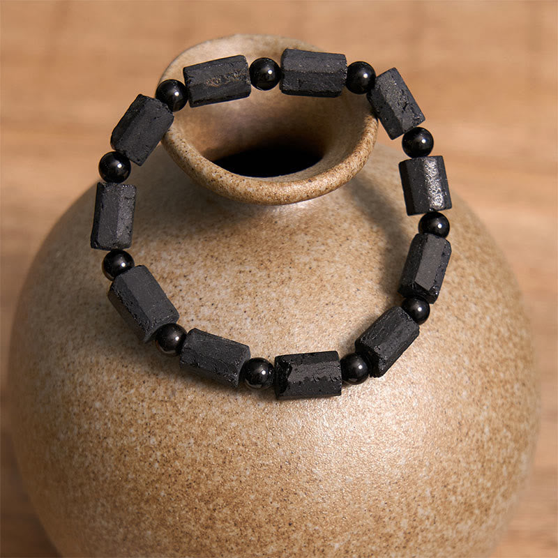 Buddha Stones Black Tourmaline Wisdom Bracelet