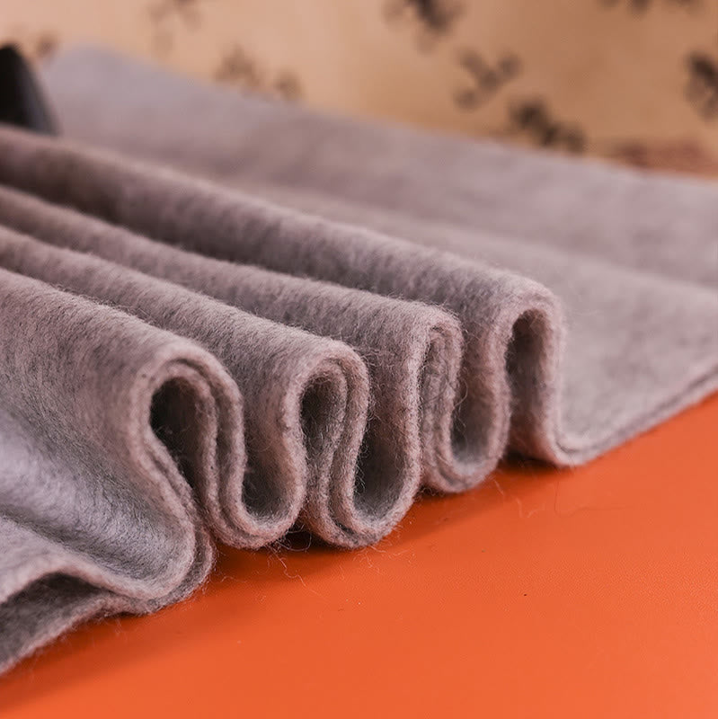 Buddha Stones Wool Shawl Pink Peony Butterfly Embroidery Tassel Winter Cozy Travel Scarf Wrap - image 2