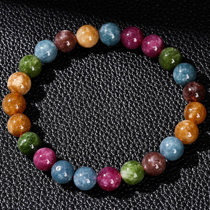 Buddha Stones Multicolor Tourmaline Positive Bracelet