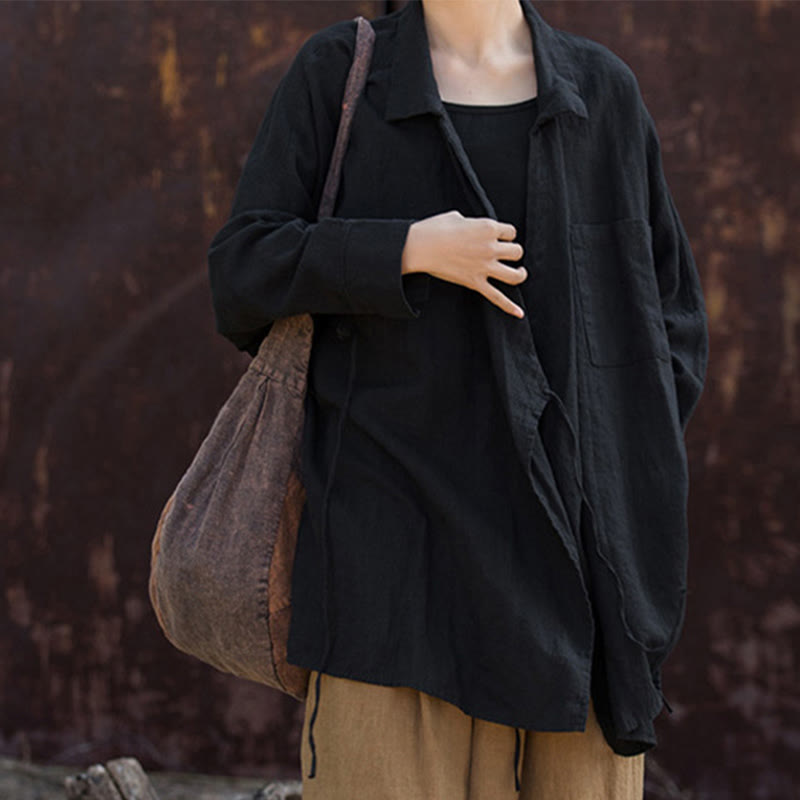 Buddha Stones Meditate Ramie Cotton Clothing - image 21