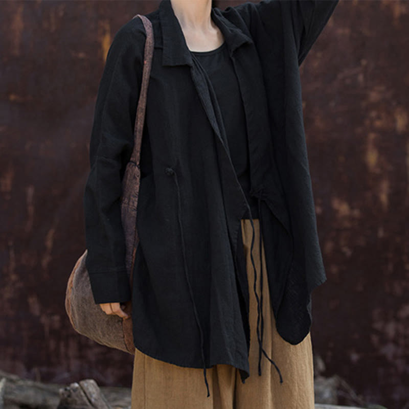 Buddha Stones Meditate Ramie Cotton Clothing - image 24