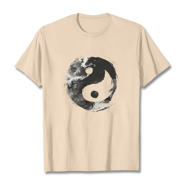 Buddha Stones Yin Yang Cotton Tee T-shirt - Bisque - 2XL - image 13