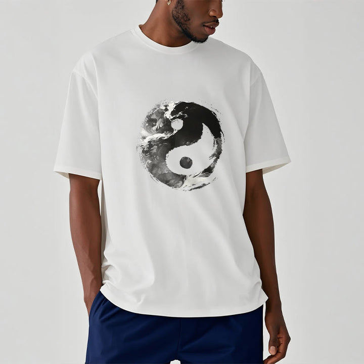 Buddha Stones Yin Yang Cotton Tee T-shirt - image 3