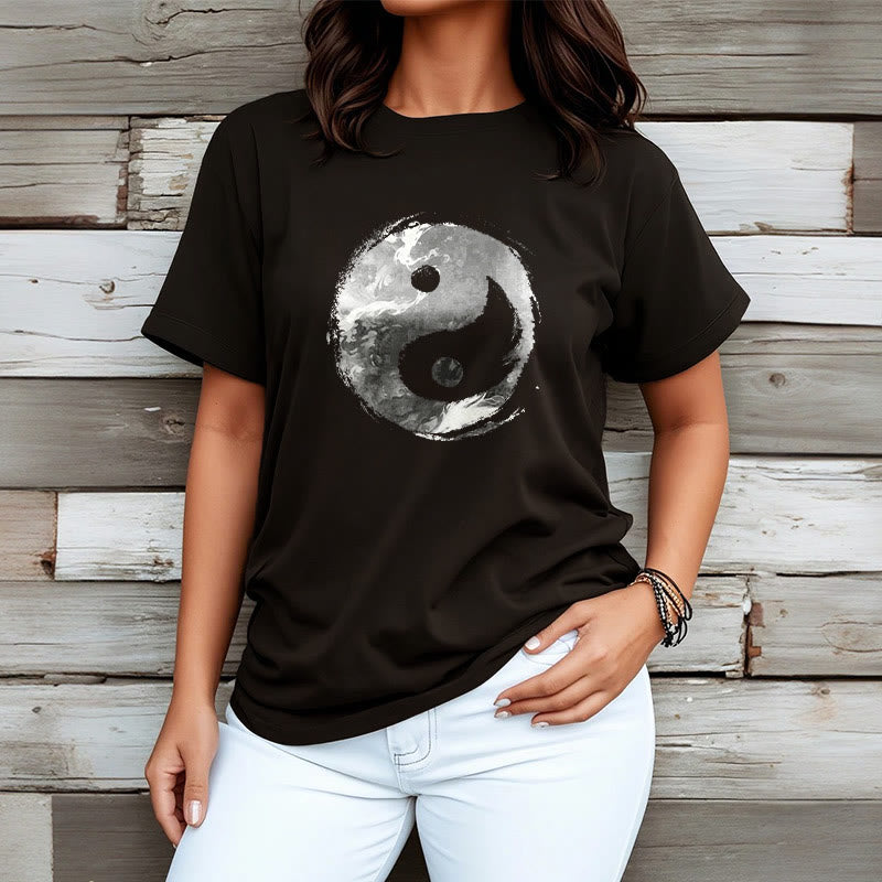 Buddha Stones Yin Yang Cotton Tee T-shirt - image 6