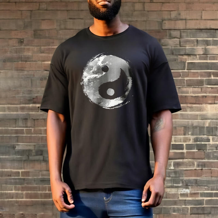 Buddha Stones Yin Yang Cotton Tee T-shirt - image 8