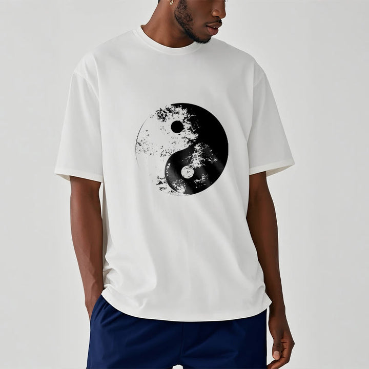 Buddha Stones Yin Yang Tai Chi Pattern Cotton Tee T-shirt - image 3