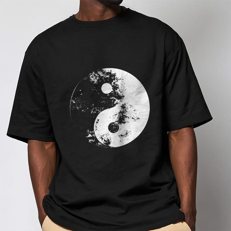 Buddha Stones Yin Yang Tai Chi Pattern Cotton Tee T-shirt - image 7