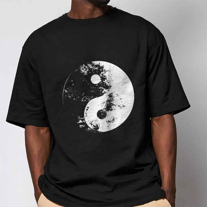 Buddha Stones Yin Yang Tai Chi Pattern Cotton Tee T-shirt - image 7