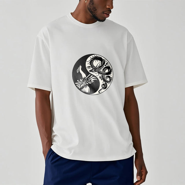 Buddha Stones Phoenix Yin Yang Cotton Tee T-shirt - image 8
