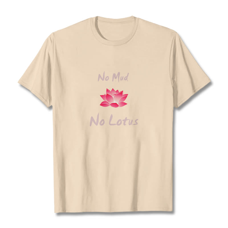 Buddha Stones No Mud No Lotus Cotton Tee T-shirt - Bisque - 2XL - image 10