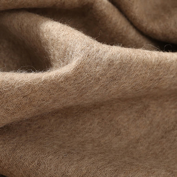 Buddha Stones Wool Shawl White Pink Flowers Golden Leaves Embroidery Tassel Winter Cozy Travel Scarf Wrap - image 5