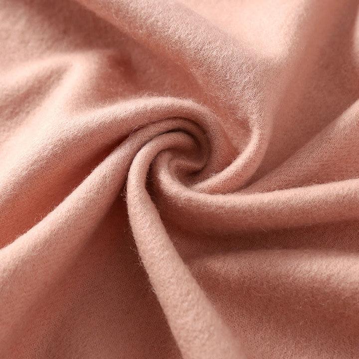 Buddha Stones Wool Shawl Red Flower Leaves Embroidery Tassel Winter Cozy Travel Scarf Wrap - image 2