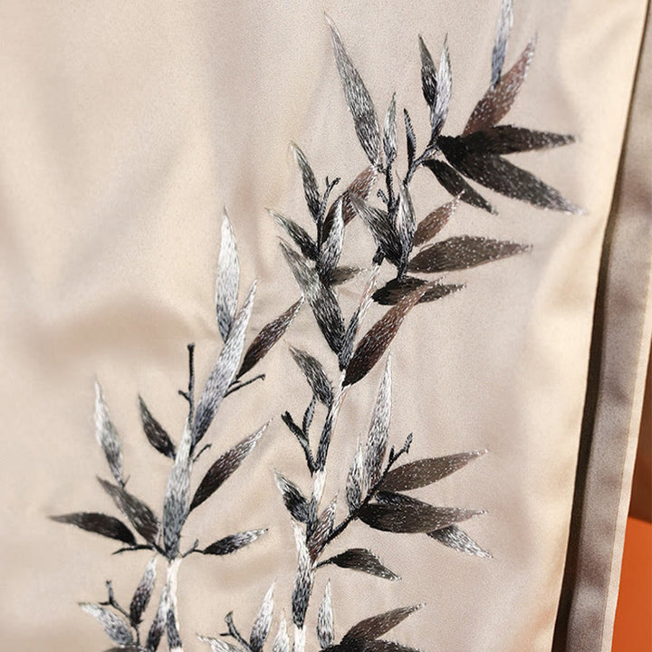 Buddha Stones Polyester Shawl Yulan Butterfly Bamboo Magpie Suzhou Embroidery Winter Cozy Travel Scarf Wrap - image 2